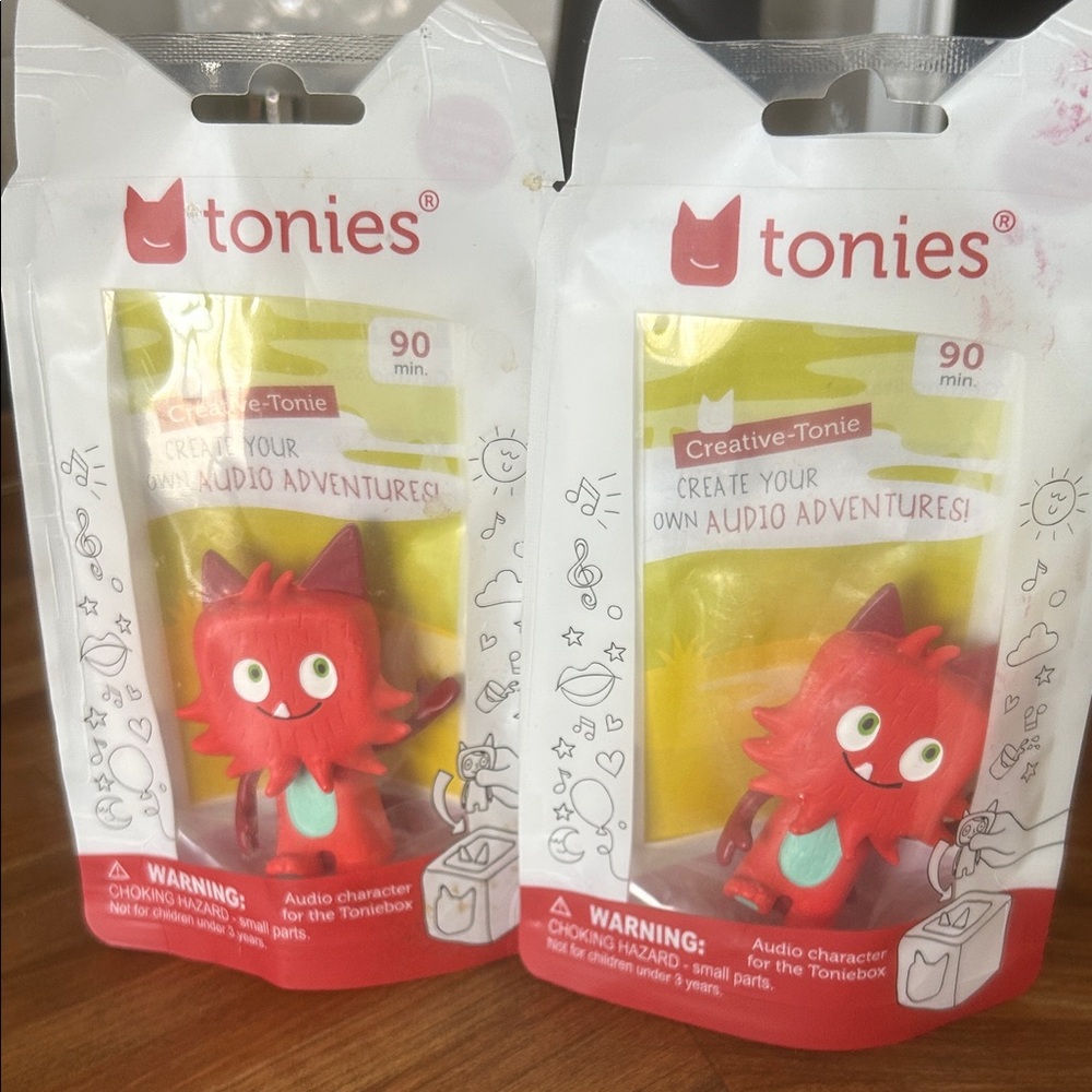Tonies Creative-Tonie Red Monster Figure — Playful Audio Character